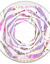 pattern with country roses - Modern Round or Oval Wall Mirror - Whirl