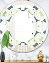 Retro Geometric Design V - Modern Round or Oval Wall Mirror - Space