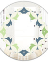 Retro Geometric Design V - Modern Round or Oval Wall Mirror - Quatrefoil