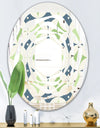 Retro Geometric Design V - Modern Round or Oval Wall Mirror - Whirl