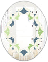 Retro Geometric Design V - Modern Round or Oval Wall Mirror - Quatrefoil