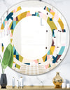 Triangular Retro Design I - Modern Round or Oval Wall Mirror - Space