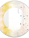 Retro Abstract Design IV - Modern Round or Oval Wall Mirror - Wave