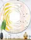 Retro Abstract Design IV - Modern Round or Oval Wall Mirror - Whirl