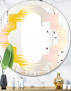 Retro Abstract Design IV - Modern Round or Oval Wall Mirror - Quatrefoil