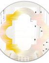 Retro Abstract Design IV - Modern Round or Oval Wall Mirror - Quatrefoil