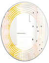 Retro Abstract Design IV - Modern Round or Oval Wall Mirror - Wave