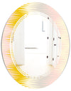 Retro Abstract Design IV - Modern Round or Oval Wall Mirror - Triple C