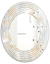 Porch Den 'Luxury geometric Fall Leaves Pattern - Wall Mirror