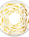 Golden Floral I - Modern Round or Oval Wall Mirror - Whirl