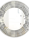 Retro Geometrical Abstract Minimal Pattern V - Modern Round or Oval Wall Mirror - Wave