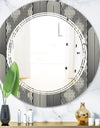 Mimimal Black and White Design II - Modern Round or Oval Wall Mirror - Triple C