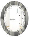 Mimimal Black and White Design II - Modern Round or Oval Wall Mirror - Triple C