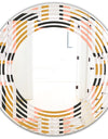 Abstract Retro Geometric IX - Modern Round or Oval Wall Mirror - Wave