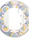 Retro Circular Design I - Modern Round or Oval Wall Mirror - Wave