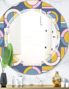 Retro Circular Design I - Modern Round or Oval Wall Mirror - Triple C