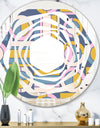 Retro Circular Design I - Modern Round or Oval Wall Mirror - Whirl