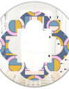 Retro Circular Design I - Modern Round or Oval Wall Mirror - Quatrefoil