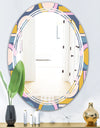 Retro Circular Design I - Modern Round or Oval Wall Mirror - Triple C