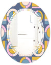 Retro Circular Design I - Modern Round or Oval Wall Mirror - Triple C