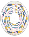 Retro Circular Design I - Modern Round or Oval Wall Mirror - Whirl