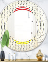 Wave Pattern - Modern Round or Oval Wall Mirror - Wave