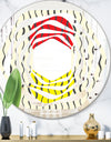 Wave Pattern - Modern Round or Oval Wall Mirror - Whirl