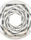 Mimimal Black and White Design I - Modern Round or Oval Wall Mirror - Whirl