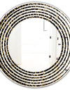 Leopard Fur Safari V - Modern Round or Oval Wall Mirror - Wave