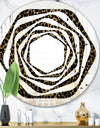 Leopard Fur Safari V - Modern Round or Oval Wall Mirror - Whirl
