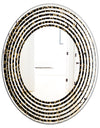 Leopard Fur Safari V - Modern Round or Oval Wall Mirror - Wave