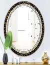 Leopard Fur Safari V - Modern Round or Oval Wall Mirror - Triple C