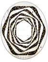 Leopard Fur Safari V - Modern Round or Oval Wall Mirror - Whirl