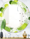 Circular Abstract Retro Geometric X - Modern Round or Oval Wall Mirror - Triple C