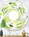 Circular Abstract Retro Geometric X - Modern Round or Oval Wall Mirror - Whirl