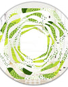Circular Abstract Retro Geometric X - Modern Round or Oval Wall Mirror - Whirl