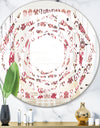Ornamental Retro Pattern - Modern Round or Oval Wall Mirror - Whirl