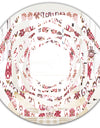Ornamental Retro Pattern - Modern Round or Oval Wall Mirror - Whirl