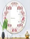 Ornamental Retro Pattern - Modern Round or Oval Wall Mirror - Quatrefoil