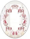 Ornamental Retro Pattern - Modern Round or Oval Wall Mirror - Quatrefoil