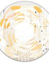 Circular Abstract Retro Geometric IX - Modern Round or Oval Wall Mirror - Whirl