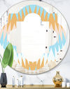 Retro Abstract Design VI - Modern Round or Oval Wall Mirror - Quatrefoil