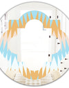 Retro Abstract Design VI - Modern Round or Oval Wall Mirror - Quatrefoil