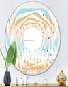 Retro Abstract Design VI - Modern Round or Oval Wall Mirror - Whirl