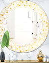 Golden Maze II - Modern Round or Oval Wall Mirror - Triple C