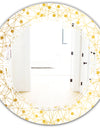 Golden Maze II - Modern Round or Oval Wall Mirror - Triple C