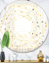 Golden Maze II - Modern Round or Oval Wall Mirror - Whirl