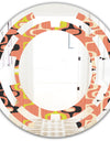 Retro Abstract Design XIII - Modern Round or Oval Wall Mirror - Space