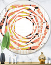 Retro Abstract Design XIII - Modern Round or Oval Wall Mirror - Whirl