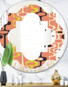Retro Abstract Design XIII - Modern Round or Oval Wall Mirror - Quatrefoil